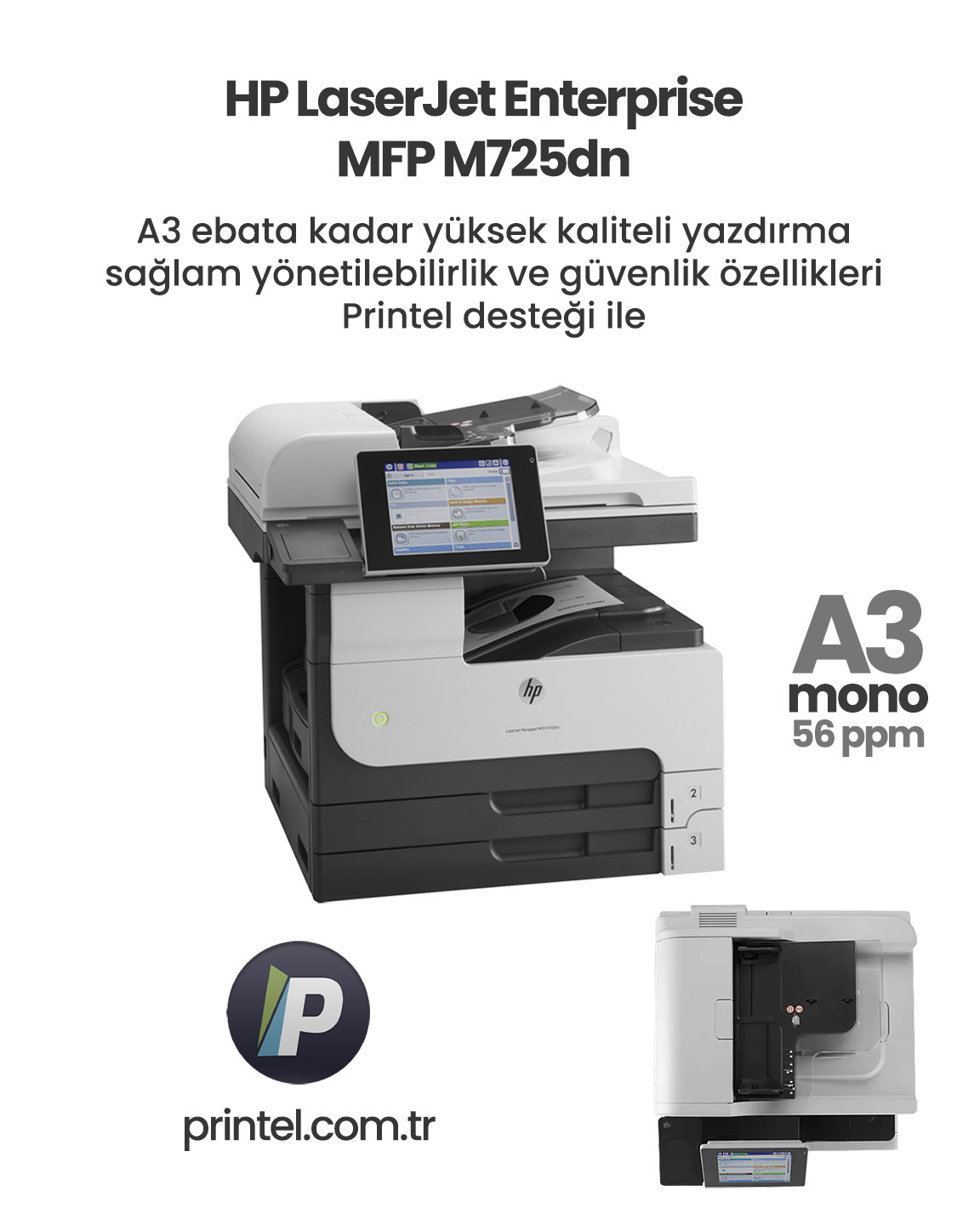 HP LaserJet Enterprise MFP M725dn 3