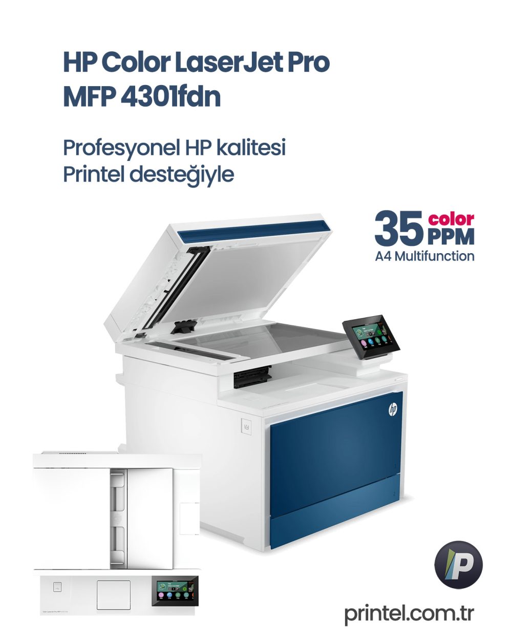 HP Renkli LaserJet Pro MFP 4301fdn Yazıcı 8