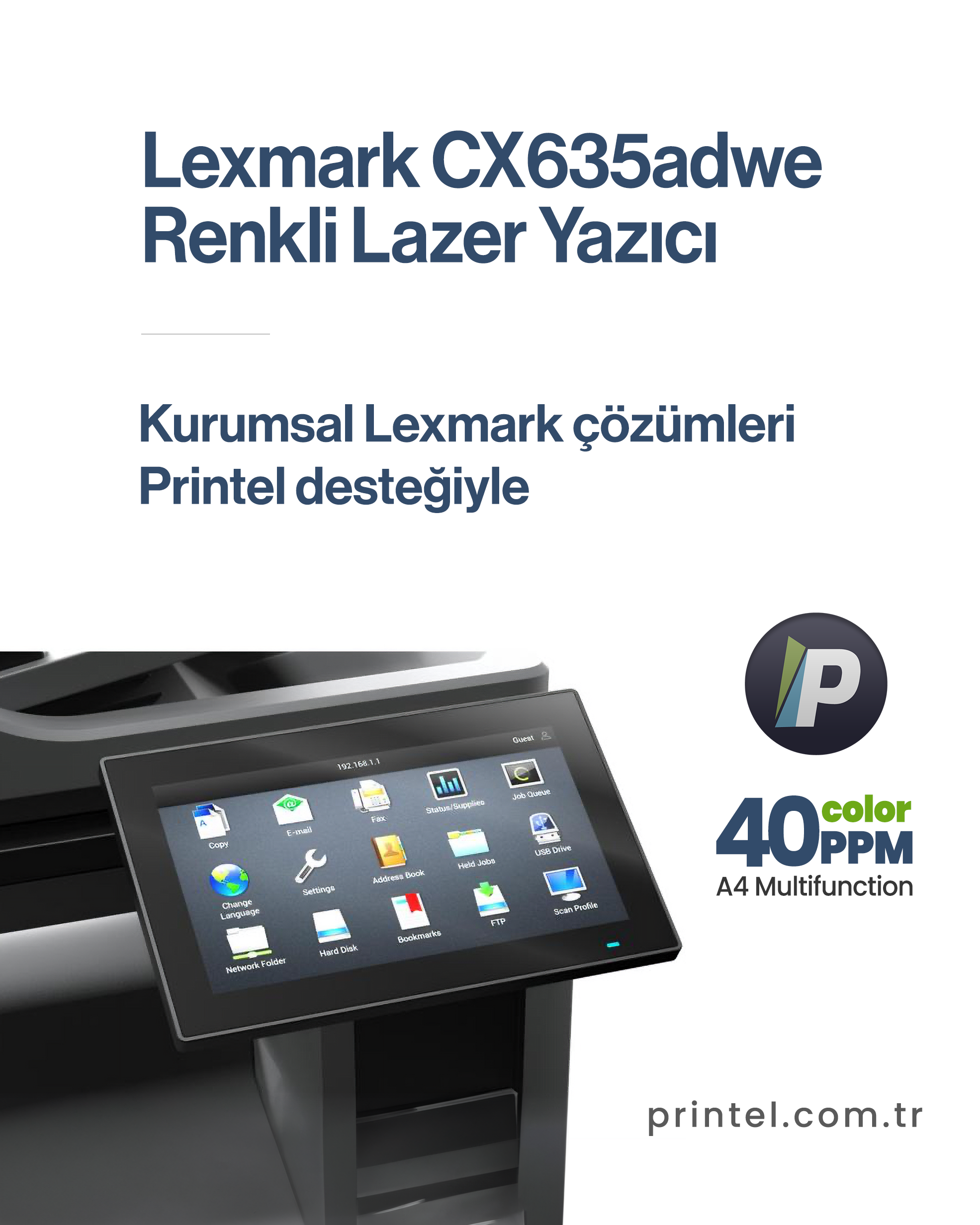 Lexmark CX635adwe Yazıcısı: Performans, Güvenlik ve Sürdürülebilirlik 2